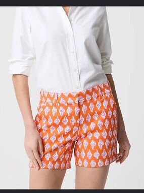 J. Crew Orange Printed Women's Shorts